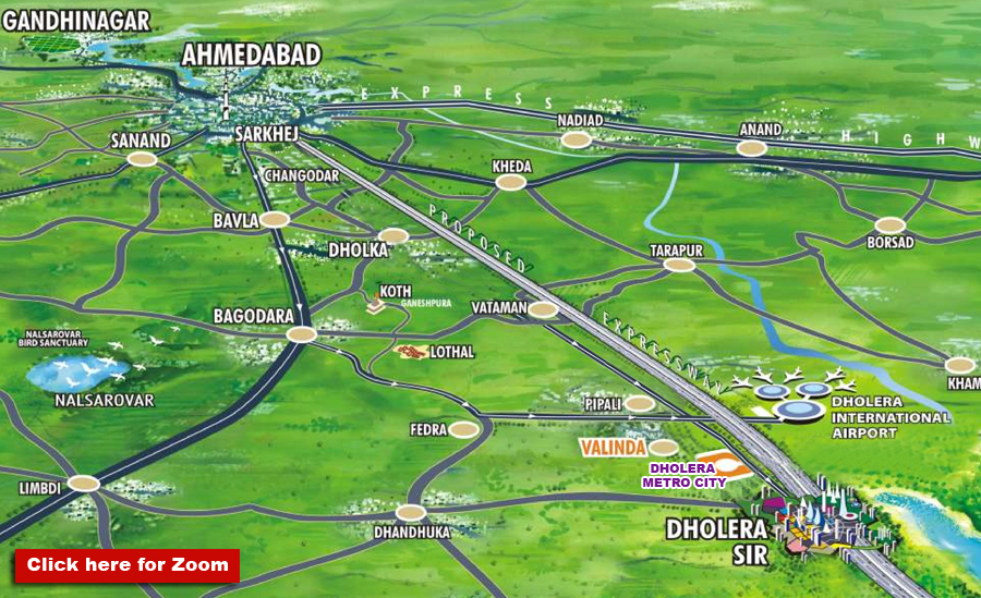 Location Map Dholera Metro City-1