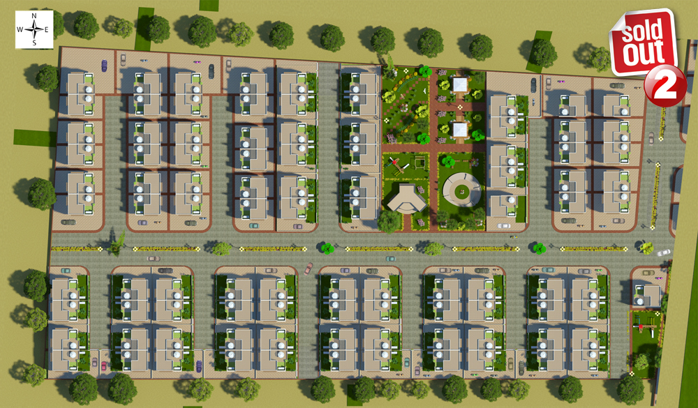 layout bungalows Dholera Metro City-2
