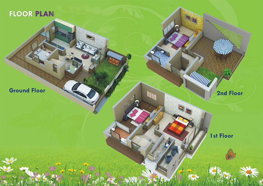 floor plan Dholera Metro City-5001