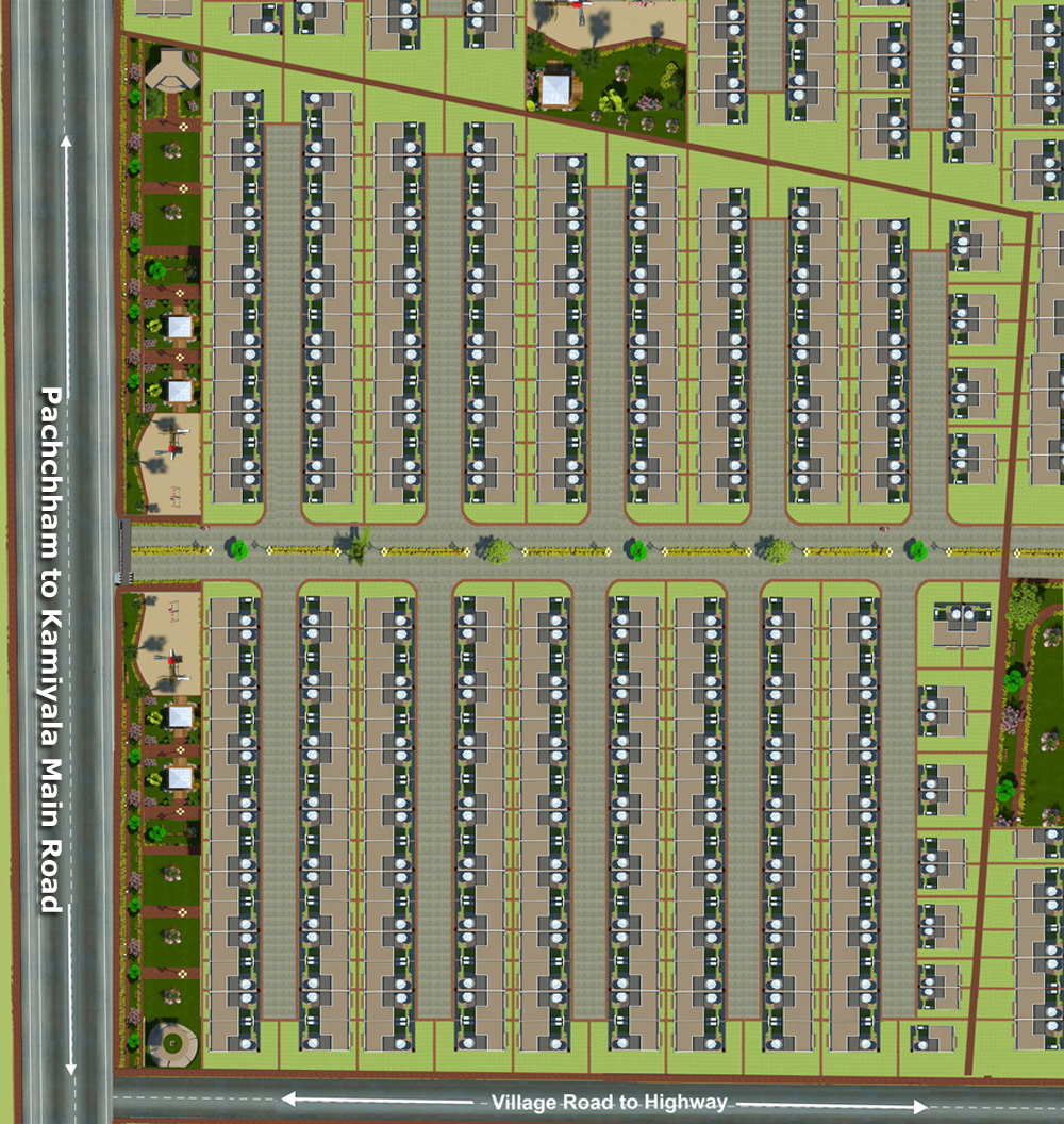 layout bungalows Dholera Metro City-5002