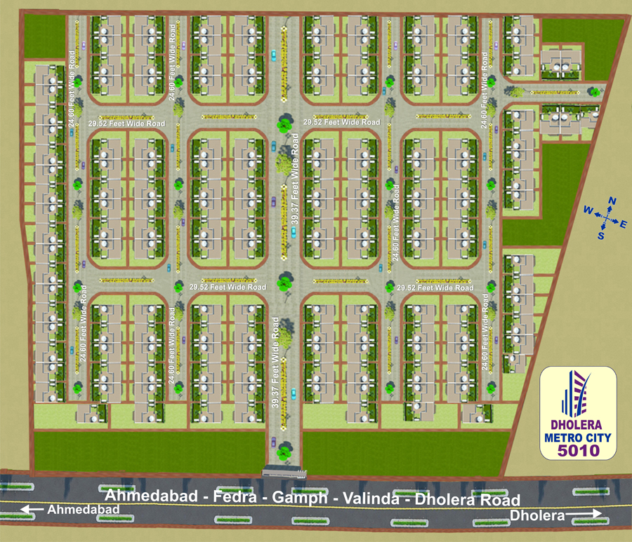 Best Residential Plotting Schemes at Dholera SIR in DMIC corridor Dholera Metro City-5010